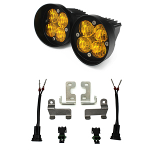 2012+ Rav4 Fog Pocket Kit Squadron Sport Amber Wide Cornering - Baja Designs
