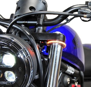 New Rage Cycles Front LED Turn Signals For Honda Rebel 500 2017-2024