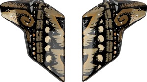 Icon Airflite Helmet Side Plates Daytripper Gold One Size - Replacement side plates for Icon Airflite helmets