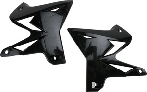 UFO Restyle Black Radiator Shroud Plastics For 02-14 Yamaha YZ125 YZ250