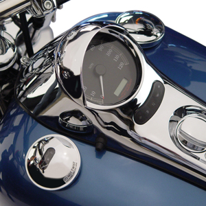 National Cycle Speedometer Glare Stopper Chrome For 04-07 FLHRS Road King Custom