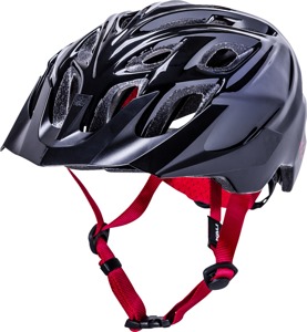 KALI Chakra Youth Solid Bicycle Helmet Gloss Black One Size - Youth bicycle helmet, gloss black, one size