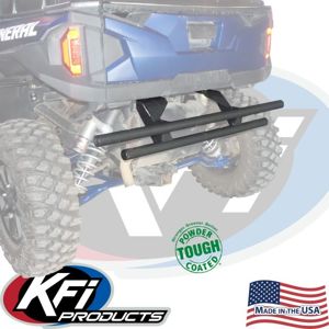 KFI Products Rear Double Tube Bumper Black For Polaris General XP 1000 - Rear double tube bumper For Polaris General XP 1000