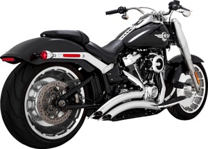 Vance and Hines Big Radius Chrome Exhaust System For Harley Softail 18-22 - Full system exhaust for select Harley Softail 18-22