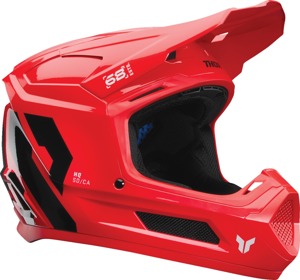 Thor Youth Fleet Forge Helmet Red/Black - Large - Youth MX helmet with ERT technology