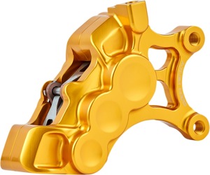 Arlen Ness 6-Piston Front Right Brake Caliper Gold Harley-Davidson - 6-piston billet caliper For Harley-Davidson models