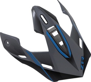 Z1R Range Bladestorm Helmet Visor Kit One Size Black/Blue/Gray - Replacement visor for Z1R Range Bladestorm helmet