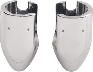Drag Specialties Bullet Axle Cap Polished Chrome Front 25mm Pair For Harley