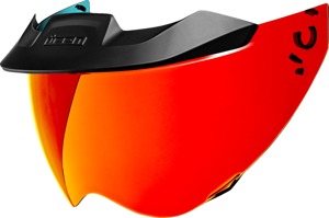 ICON Domain Helmet MotoShield Shield Calypso Red One Size - Replacement shield for ICON Domain helmets