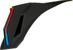ICON Airform Helmet Speedfin Red Black One Size - Replacement speedfin for ICON Airform helmets