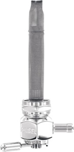 Pingel Hex Chrome Inward Outlet Petcock 90 Deg.