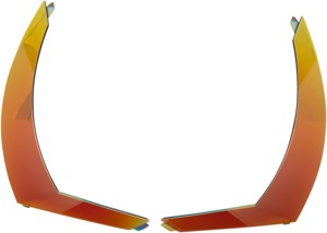 ICON Airform Helmet Rear Spoiler RST Red One Size - Replacement rear spoiler for Icon Airform helmets