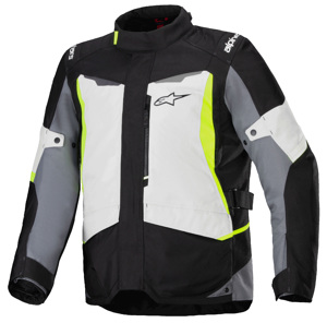 Alpinestars ST-1 WP Jacket Grey/Black/Yellow, Size L - Waterproof jacket, size L, grey/black/yellow