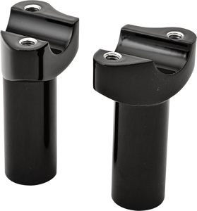 HardDrive 3.5 Inch Straight Handlebar Risers Black - 3.5" straight risers for 1" handlebars, black