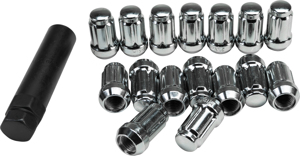 AWC 12mm x 1.50 Lock Style Lug Nuts with Key 16-Pack For ATV/UTV - Lock style 12mm x 1.50 lug nuts set For ATV/UTV