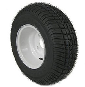 Kenda Loadstar HS 215/60-8 Trailer Tire and Wheel 4 Hole White - 215/60-8 tire and wheel, 4 hole, Load Range B, White
