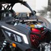 Baja Designs Can-Am X3 Shock Mount Kit with 10in S8 Amber Light Bar - Shock mount kit and 10in S8 amber light bar for Can-Am X3