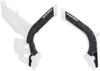 X-Grip Frame Guards White/Black - For 20-23 KTM 150-500 EXC XCW