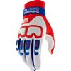 100% Langdale Red/White/Blue Gloves Medium - 10029-00007