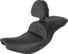 Saddlemen Heated Roadsofa Seat Black For Indian Models - Heated gel seat with backrest For Indian motorcycles