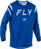 Fly Racing Kinetic Center Jersey Navy/White Medium - Medium jersey in navy/white for offroad riders
