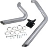 Shortshots Staggered Chrome Full Exhaust - 91-05 Harley FXD