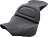 Explorer Stitched 2-Up Seat Black Gel - For 18-21 Harley FLFB/S