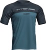 THOR Intense Assist Censis Jersey Midnight Blue Men's Medium - Moisture wicking MTB jersey, men's medium, blue