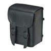 Willie & Max Black Magic Sissy Bar Bag 8x10x4.5 in Black - Universal sissy bar bag in black synthetic leather