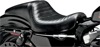 Daytona Pleated Vinyl 2-Up Seat Black Foam - For 04-20 Harley XL