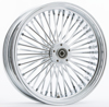HardDrive Chrome 48-Spoke Rear Wheel 16x5.5 Wide-Hub 25mm Axle - Chrome 48-spoke rear wheel 16x5.5, 25mm axle