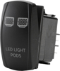 "Led Light Pods" Illuminated Rocker Switch - Amber Lighted SPST Rocker