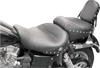 Chrome Studded Wide Touring Seat - Wd Studded Touring-Dyna 96-03