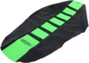6-Rib Water Resistant Seat Cover Black/Green - For Kawasaki KLX450R KX250F KX450F