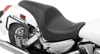 Predator Smooth Vinyl 2-Up Seat Black Low - For 03-09 Honda VTX1300