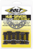 Sprocket Fastener Double Locked Sprocket Bolt Kit - 6 Black Bolts/Nuts