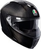 Sport Modular Street Motorcycle Helmet CF Black X-Large