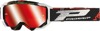 3303 Black / White Vista Goggles - Red Mirrored Lens