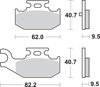 SBS 816SI Sintered Race Brake Pads