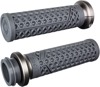 ODI Vans Signature 1in Grips Graphite Gun Metal for Harley and Indian