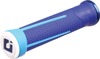 ODI AG1 BMX/MTB Grips Bright Blue Light Blue 135mm - Lock-on grips, bright blue/light blue, 135mm length ODI AG1 BMX/MTB Grips Bright Blue Light Blue 135mm - Lock-on grips, bright blue/light blue, 135mm length