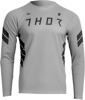THOR Assist Sting Long-Sleeve Jersey Gray/Black Men's Small - Performance MTB jersey, men's size small, gray/black
