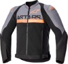 Alpinestars SMX Air Jacket 3XL Dark Gray Orange Fluo Black Men's - Men's textile street sport jacket, size 3XL