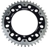 FIRE POWER Hybrid Rear Sprocket 44T Black/Silver - Hybrid 44 tooth rear sprocket, Black/Silver