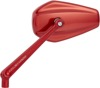 Arlen Ness Mini Stocker Mirror Left Red Aluminum