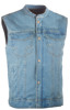 Iron Sights Club Collar Denim Vest Blue 2X-Large