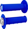 ODI ATV MX Half-Waffle V2.1 Lock-On Grips Blue/Silver 7/8in Pair - Lock-On grips, Blue/Silver, 7/8in bars, Pair ODI ATV MX Half-Waffle V2.1 Lock-On Grips Blue/Silver 7/8in Pair - Lock-On grips, Blue/Silver, 7/8in bars, Pair
