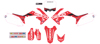 2019 Geico Honda Complete Graphics Kit White - For 09-12 CRF450R 2019 Geico Honda Complete Graphics Kit White - For 09-12 CRF450R