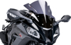 Black Racing Windscreen - For 12-16 Kawasaki 650 Ninja