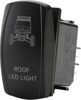 "Roof LED Light" Illuminated Rocker Switch - Amber Lighted SPST Rocker